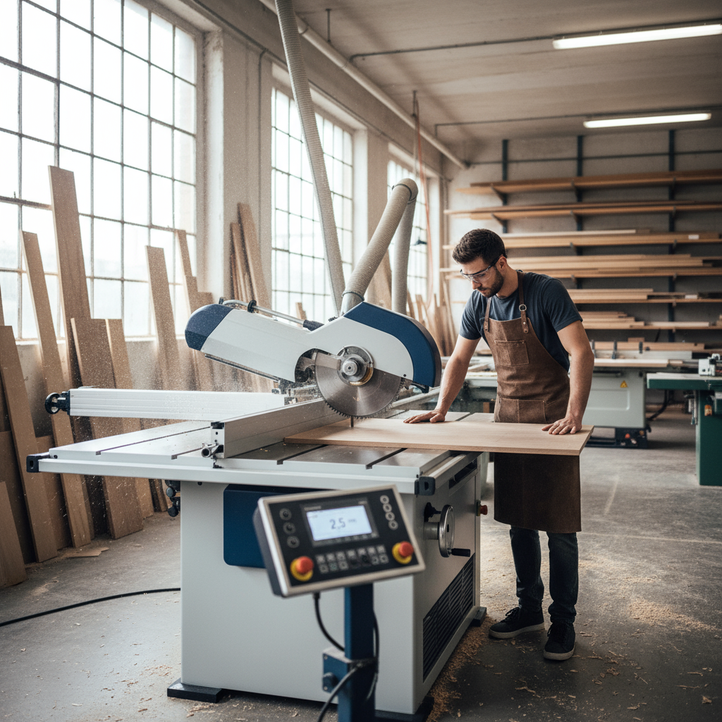 Realistische foto passend bij Scie à format Altendorf : précision et performance pour le travail d